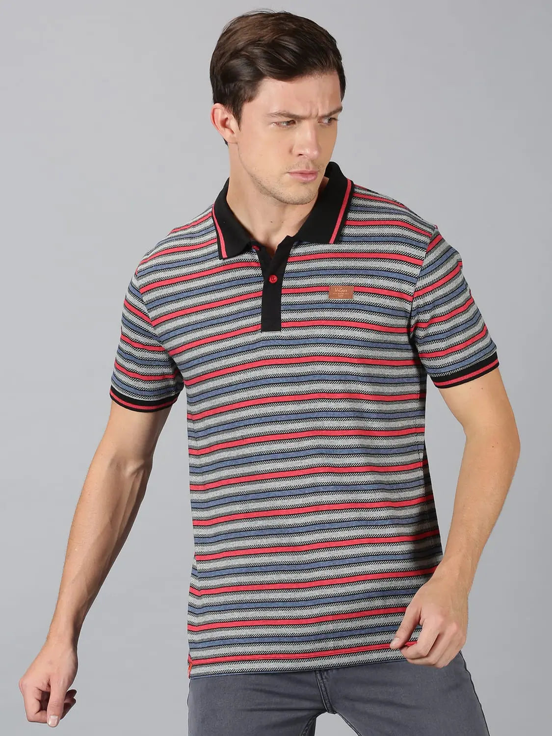 Ruffled T-ShirtsMen T-Shirt Stripes Cotton Roa