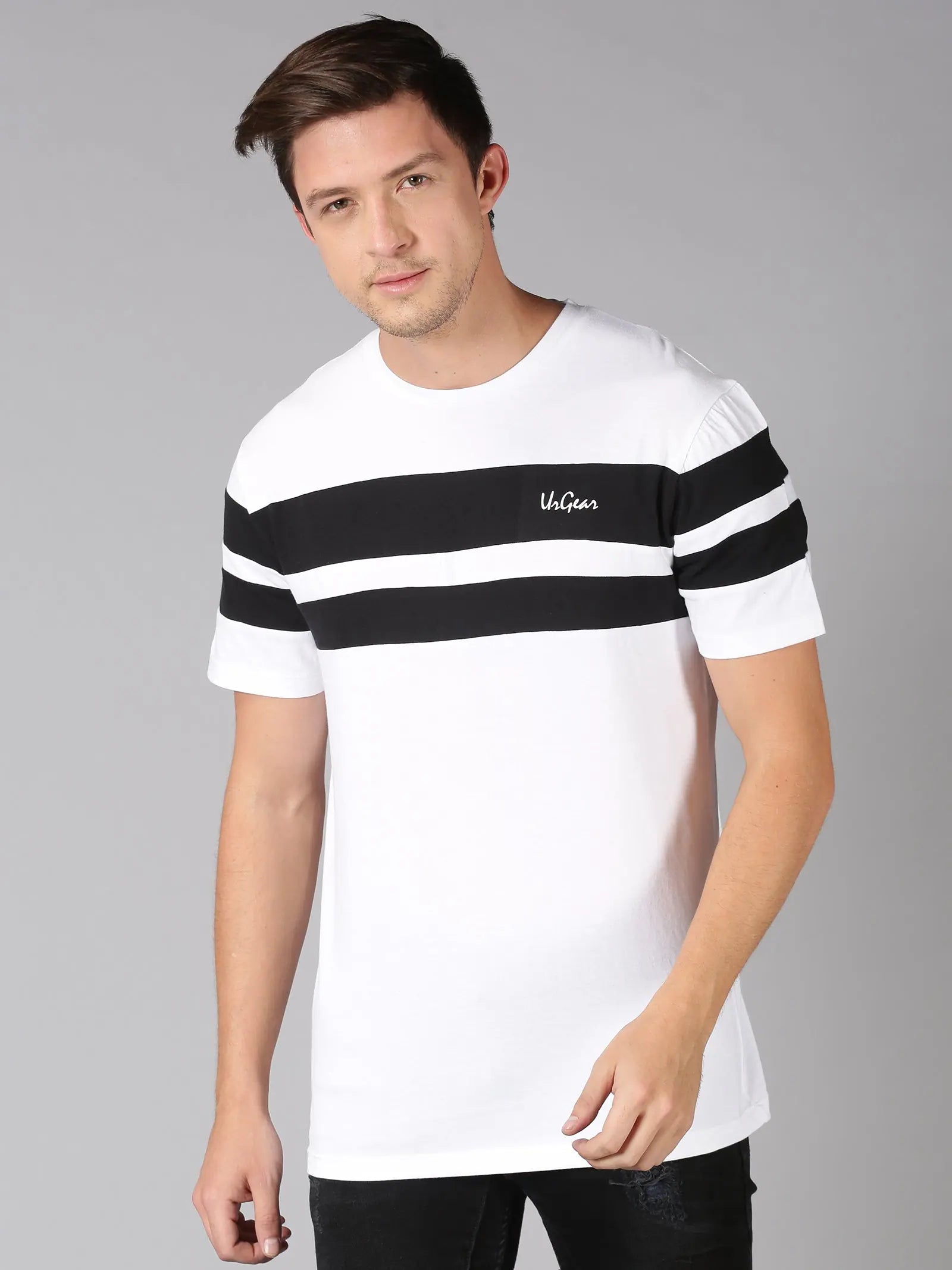 Sleep T-ShirtsUrGear Men's Stripes T-shirt-UrM005581pS