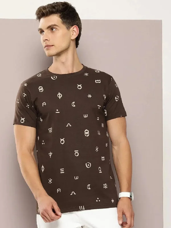 Luxury T-ShirtsDillinger Brown Graphic Regular T-Shirt-DLCR18130CHO-S