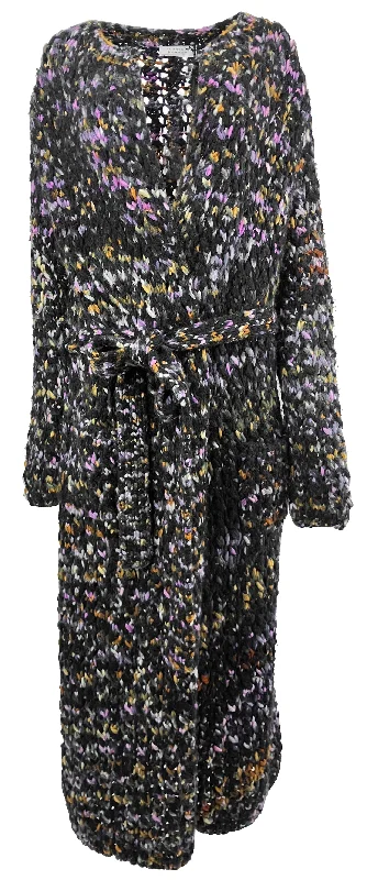 Gabriela Hearst Shaver Cardigan in Black Multi Space Dye