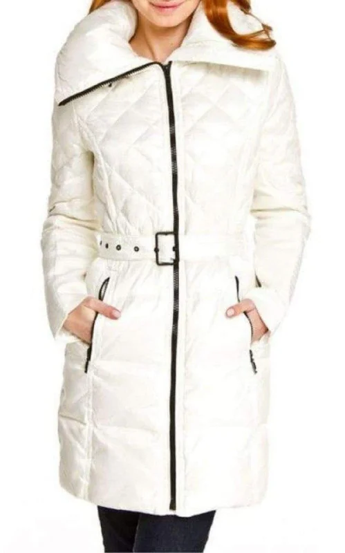 Pearl Down Quilted JacketMulti-pocket design