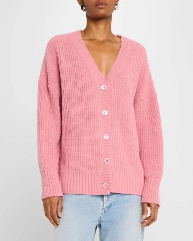 Matilda Knit Cardigan In Pink