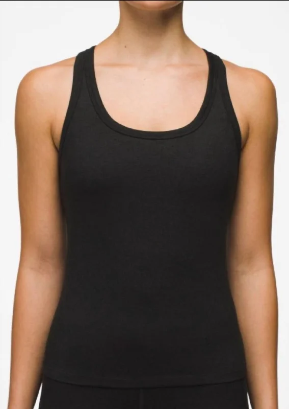 Heavana Racerback Tank In Black Heather