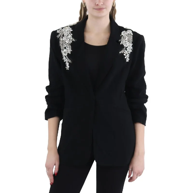 Cinq a Sept Womens Embellished  One-Button BlazerBlazerspirit