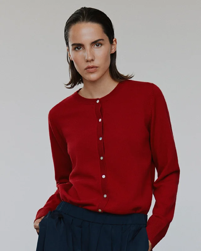 CISSESW CARDIGAN - Red