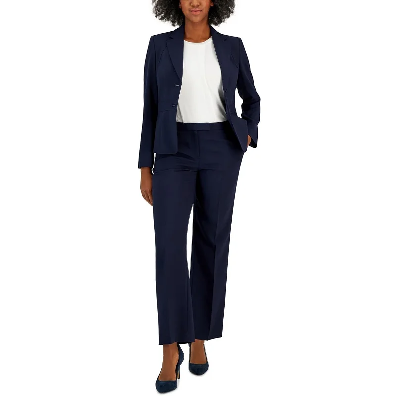 Le Suit Womens Petites Notch Collar Office Two-Button BlazerBlazeraugmented