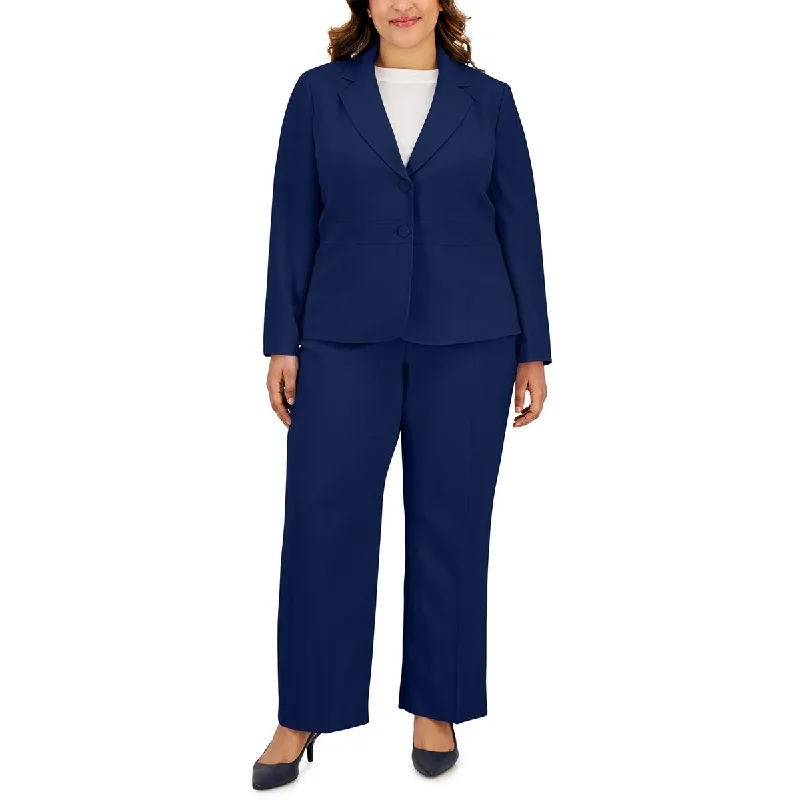 Le Suit Womens Plus Notch Collar Work Wear Two-Button BlazerBlazerplayer