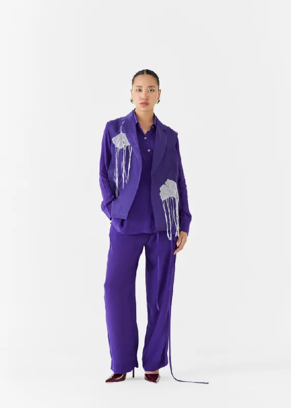 Violet Organza JacketBlazercrypto