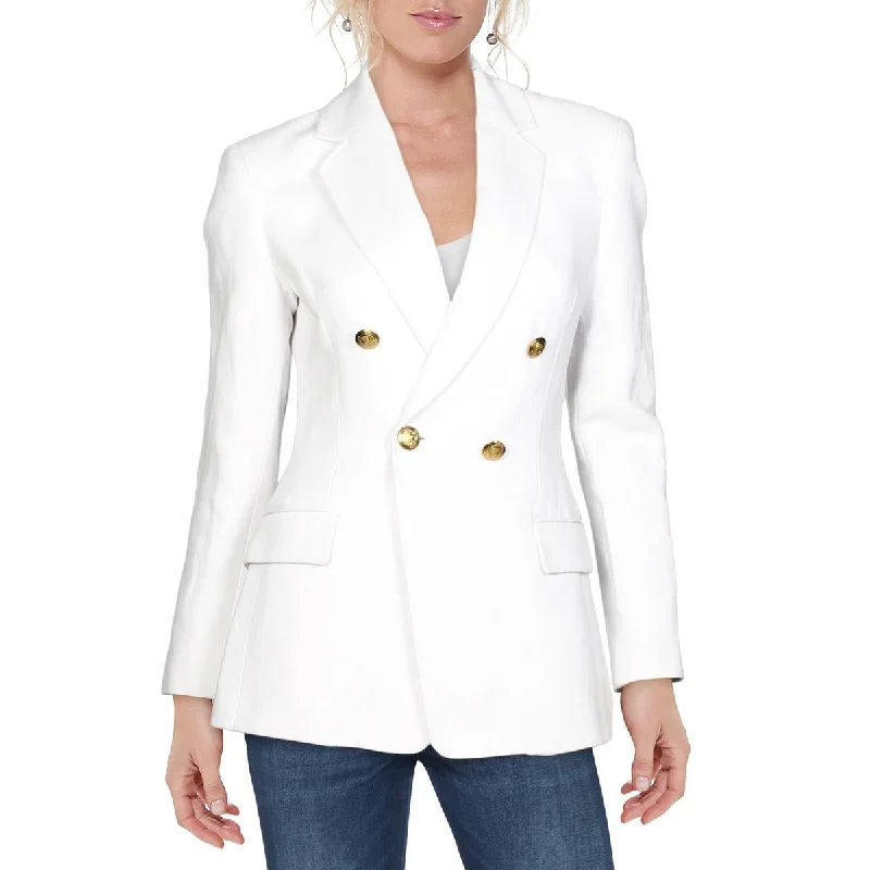 A.L.C. Womens Sedgwick Double-Breasted Linen JacketBlazerwear