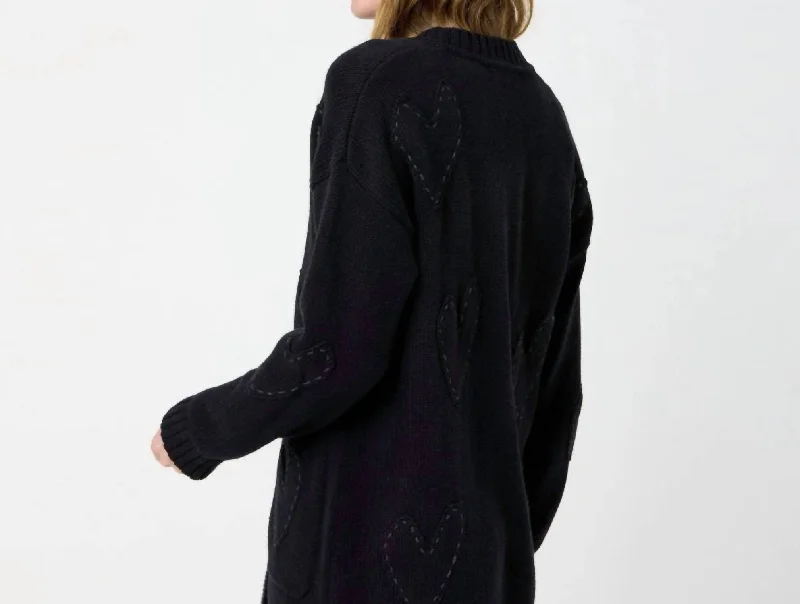 Poppy Zero Waste Cardigan In Black