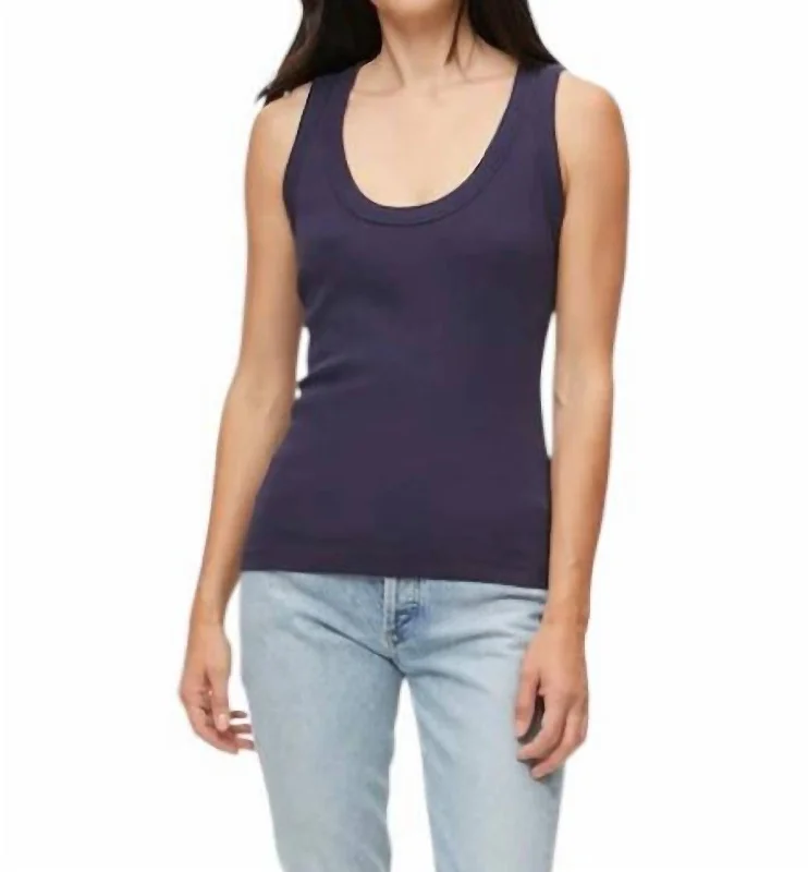 Nelly Scoop Neck Tank In Admiral