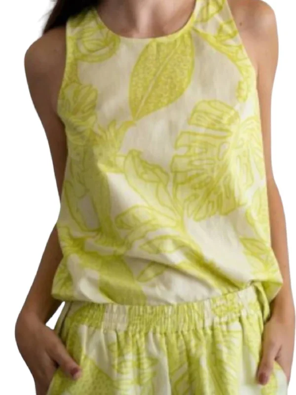 Jungle Tank Top In Yellow