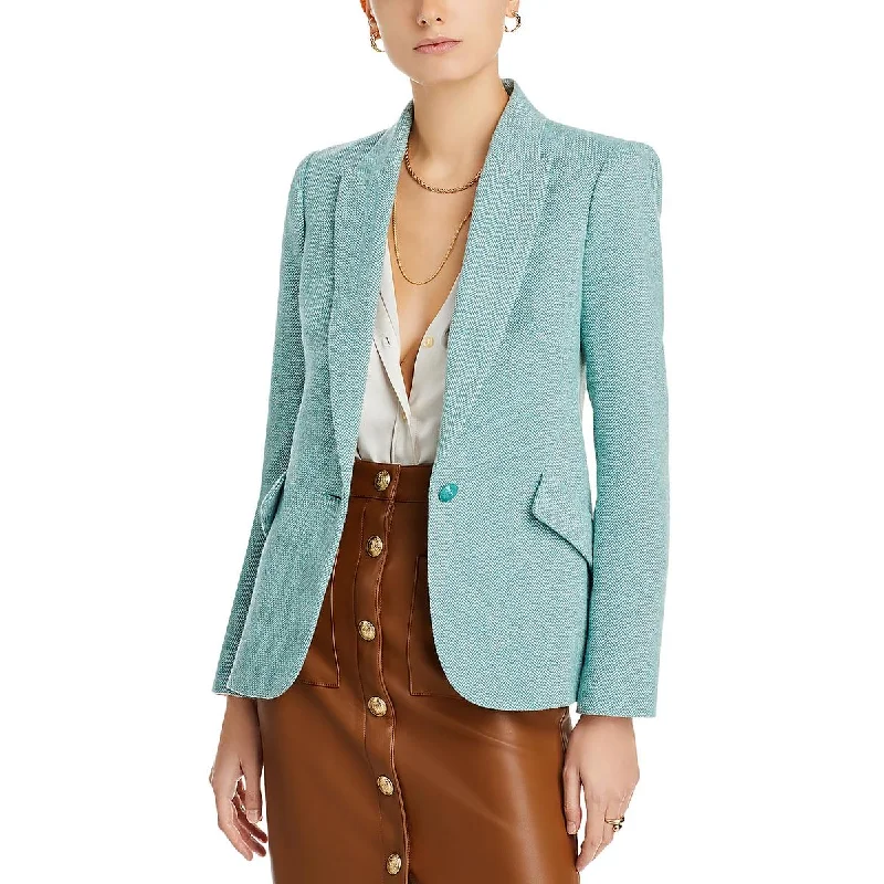 L'Agence Womens Wool Blend Office One-Button BlazerBlazerrobot