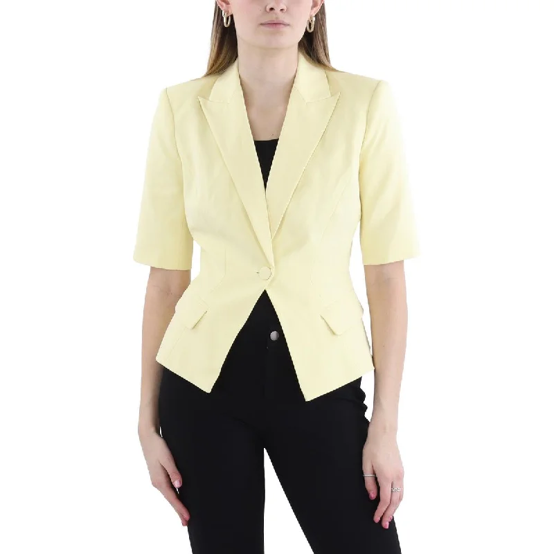 Melbourne Womens Shoulder Pads Polyester One-Button BlazerBlazersuit