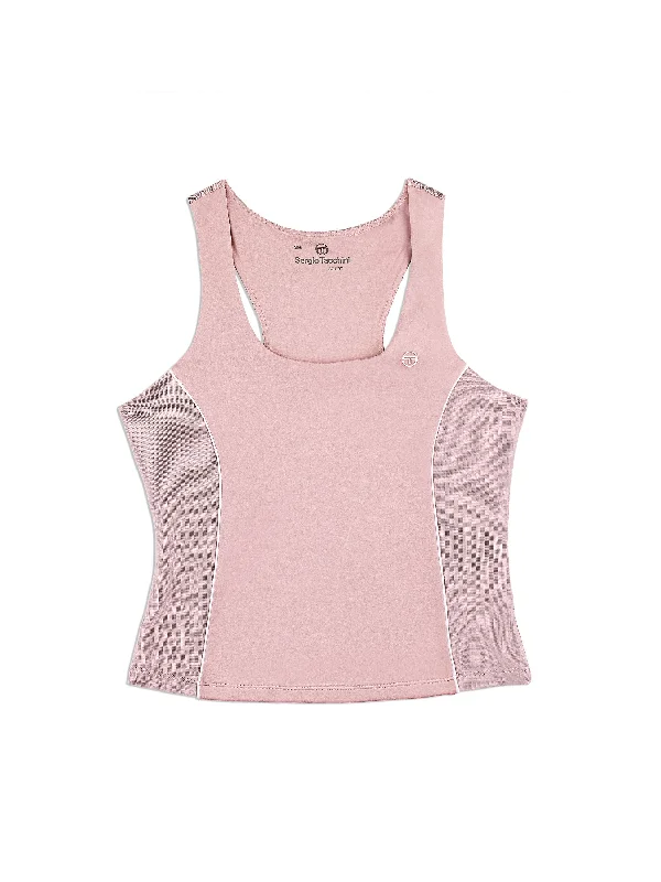 Tessa Scoop Neck Tank- Pale Mauve