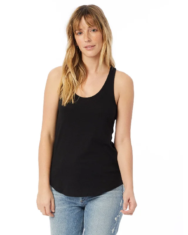 Alternative 04031C1 Ladies' Shirttail Satin Jersey Tank