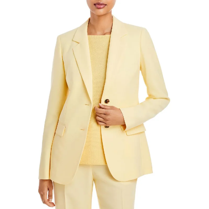 Lafayette 148 New York Womens Solid  Two-Button BlazerBlazerwin