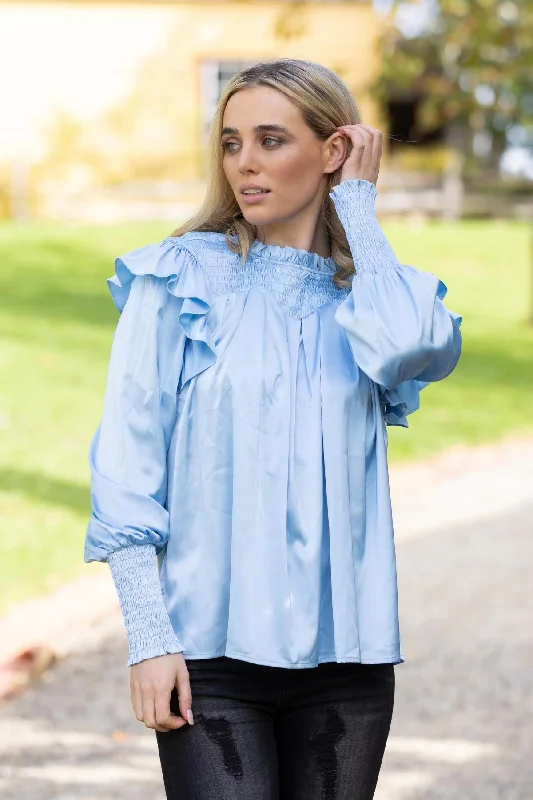 Printed ShirtsDelilah Blouse Blue