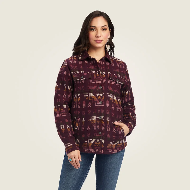 Rain JacketsAriat Women's R.E.A.L. Shacket Shirt Jacket, Laredo Jacquard