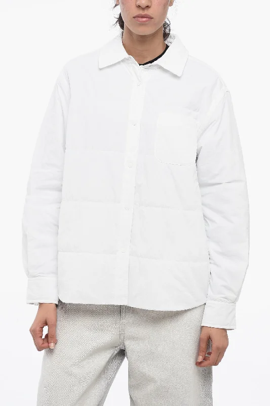 Nylon JacketsArmani Emporio Paded Overshirt With Drawstring