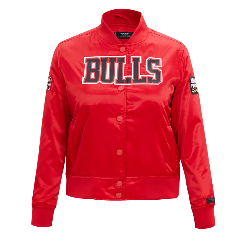 Parka JacketsNBA CHICAGO BULLS CLASSIC WOMEN'S SATIN JACKET (RED)