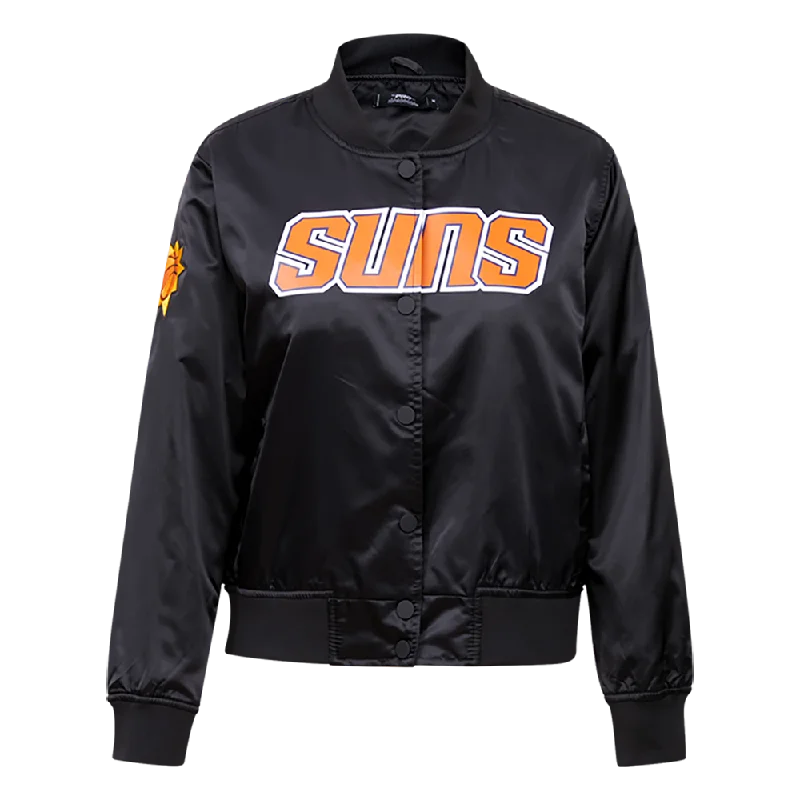 Formal JacketsNBA PHOENIX SUNS CLASSIC WOMEN'S SATIN JACKET (BLACK)