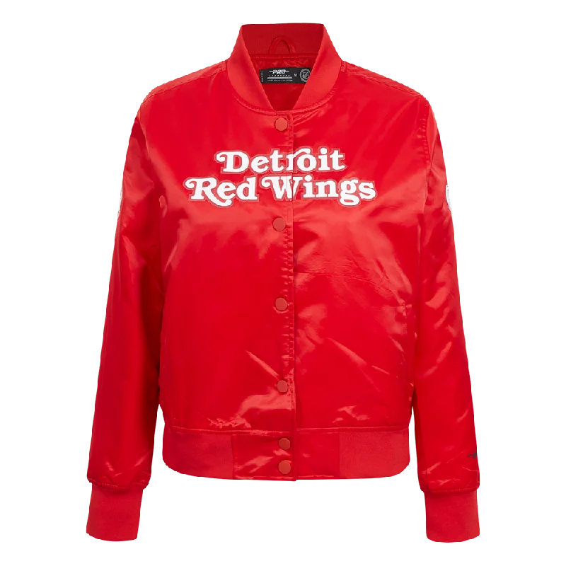 Wool JacketsNHL DETROIT RED WINGS CLASSIC WOMEN'S SATIN JACKET (RED)