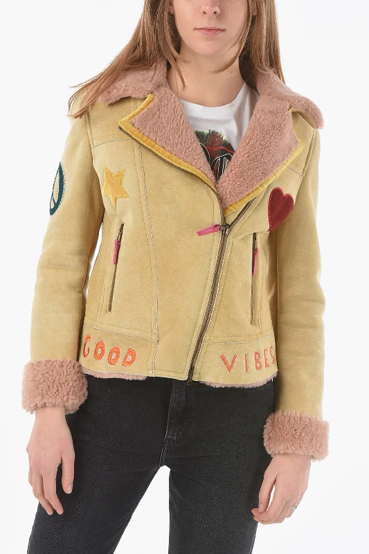 Trench CoatsHistory Repeats Embroidered Shearling Jacket