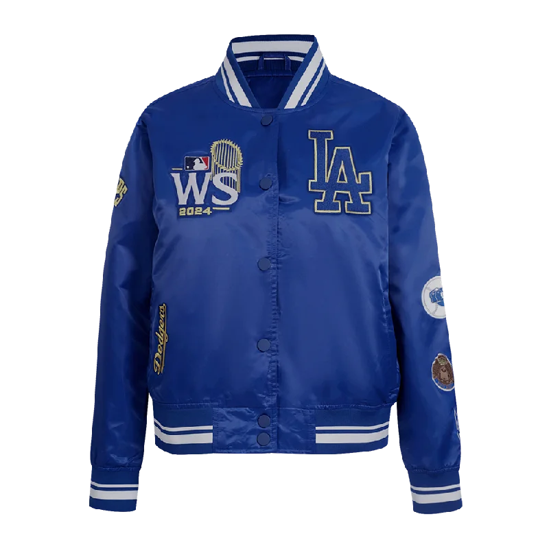 Punk JacketsMLB LOS ANGELES DODGERS WORLD SERIES WOMEN'S RIB SATIN JACKET