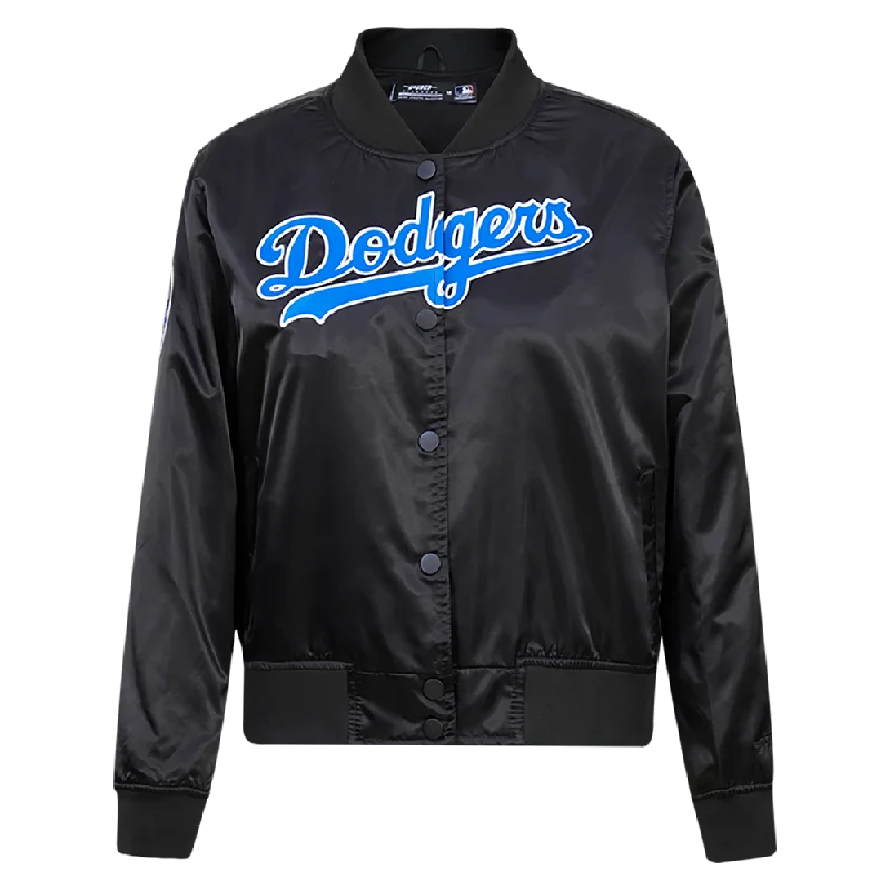 Cultural JacketsMLB LOS ANGELES DODGERS CLASSIC WOMEN'S SATIN JACKET (BLACK)