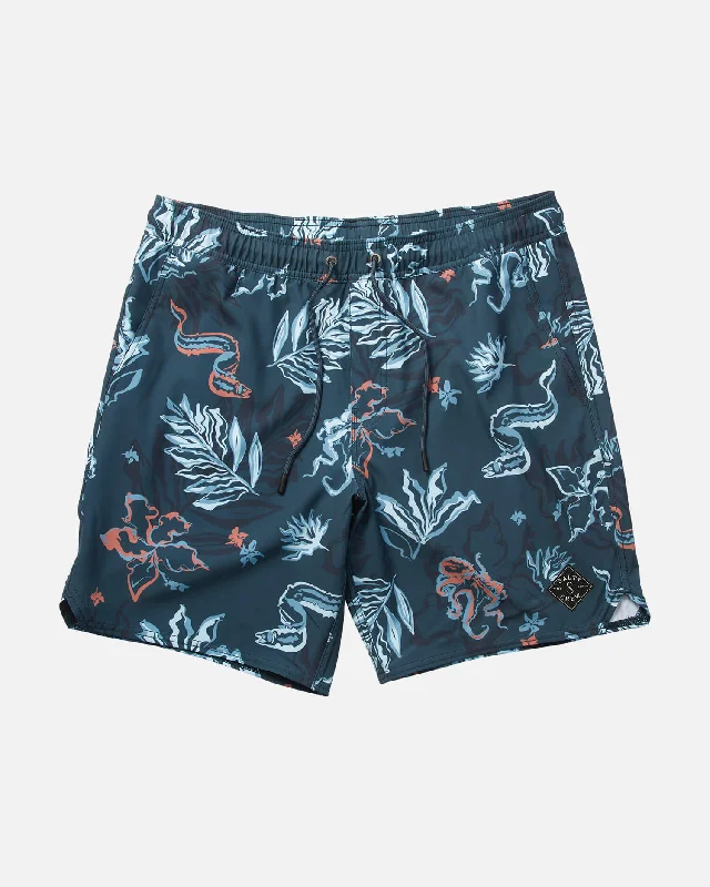 Pea CoatsLowtide Elastic Boardshort - Dark Slate