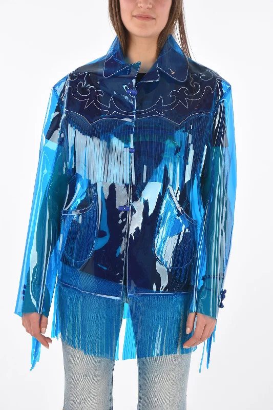 Camping JacketsMaison Margiela fringed pvc western jacket