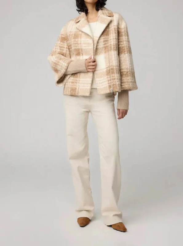 Recycled Fabric JacketsPauline Plaid Jacket In Hush