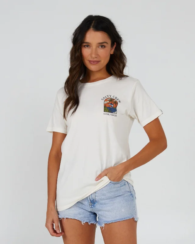 Recycled Fabric JacketsSail Away Boyfriend S/S Tee - Off White