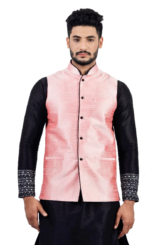 Beaded JacketsSaris and Things Bubblegum Nehru Jacket for Men