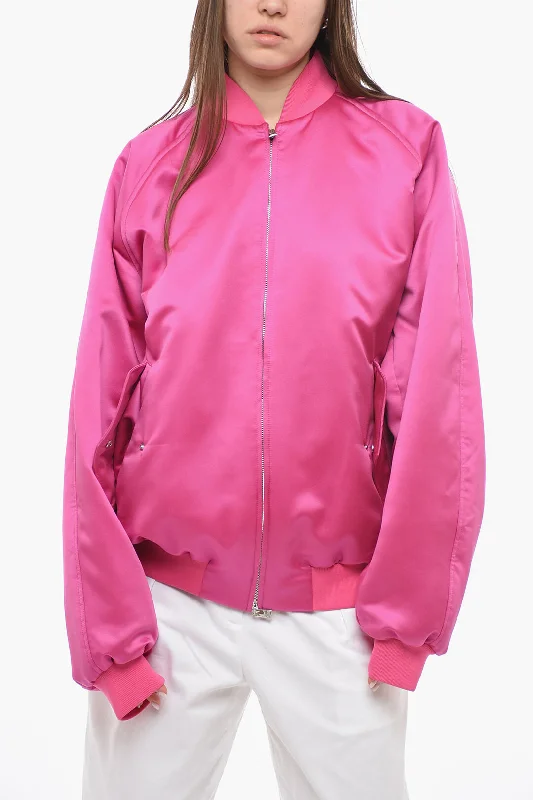 Painted JacketsThe Andamane Satin LUPE Bomber Jacket