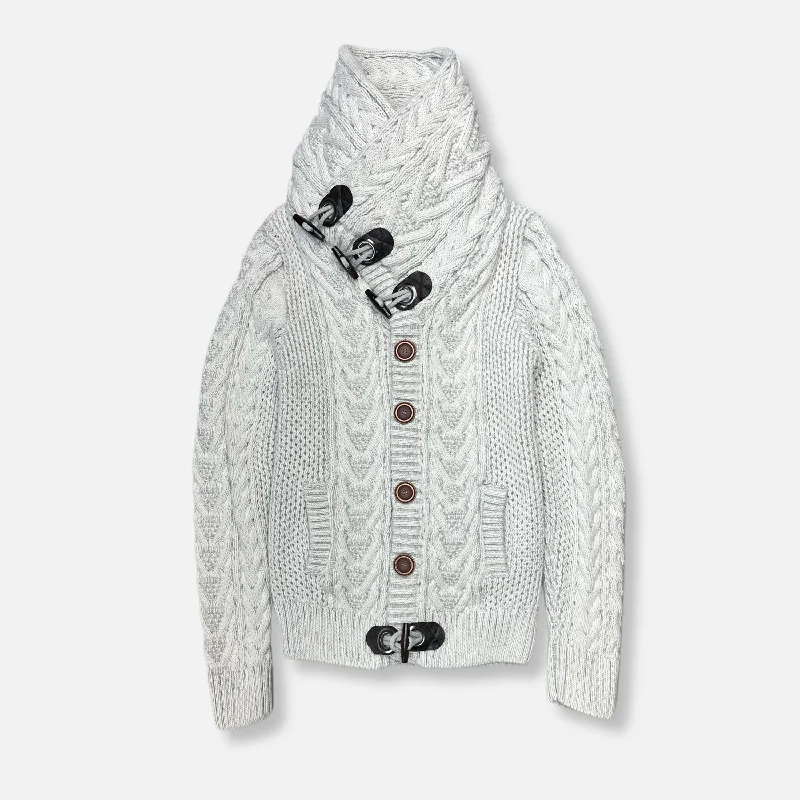 Lace Knit TopsDwight Cable Knit Button-Up Sweater