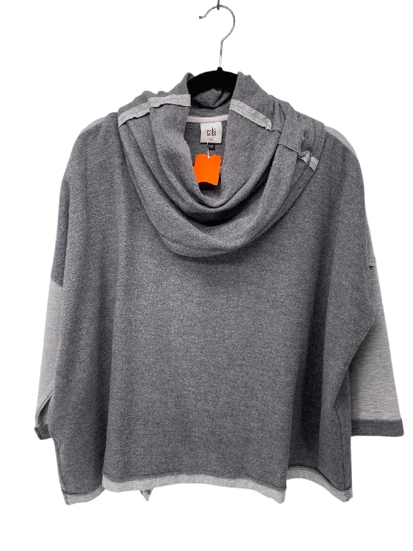 Metallic Knit TopsCabi Misses Size XXS Grey Sweater