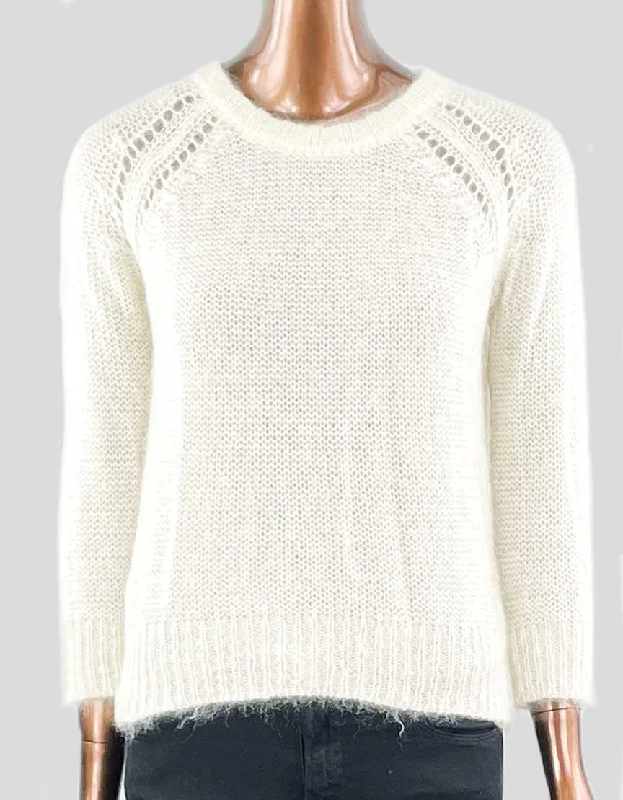 French Terry Knit TopsETOILE ISABEL MARANT Scoop Neck Sweater - 34 FR | X-Small | 2 US