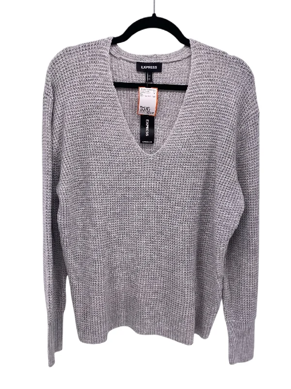 Layered Knit TopsGap Misses Size Medium Grey New With Tags Sweater