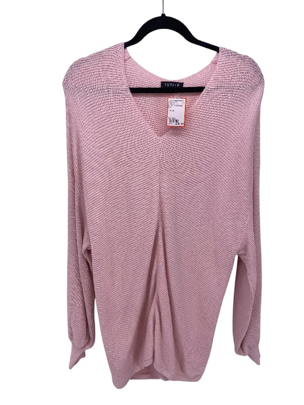 Work Knit TopsIt's SO You Boutique Misses Size Large Pink Sweater