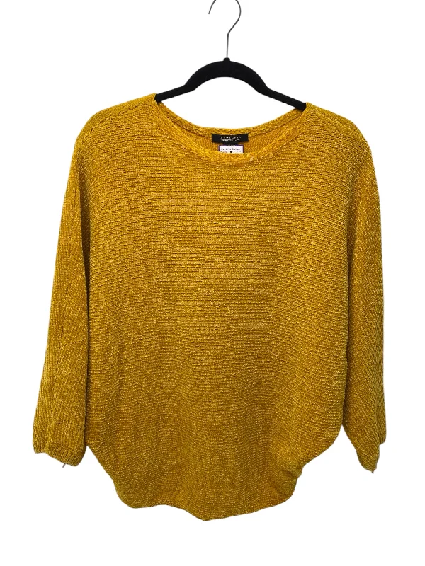 Lace-Up Knit TopsIt's SO You Boutique Misses Size XS mustard Sweater