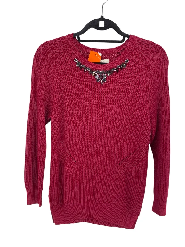 Urban Knit TopsLoft Misses Size Small Burgundy Print New With Tags Sweater