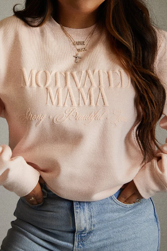 Studded Knit TopsMotivated Mama Exclusive Sweater - Pink