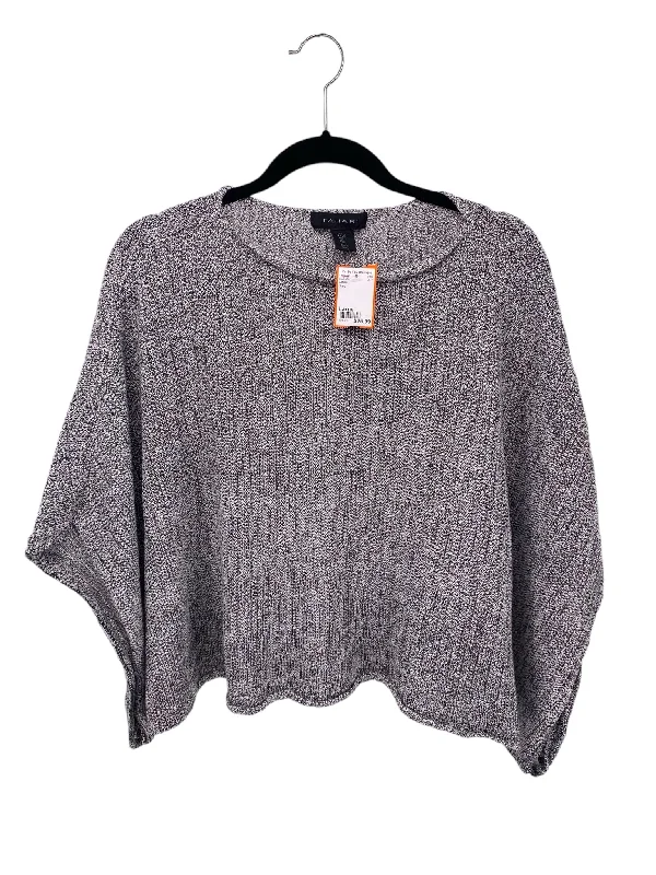 Cultural Knit TopsTahari Misses Size Large Grey Sweater