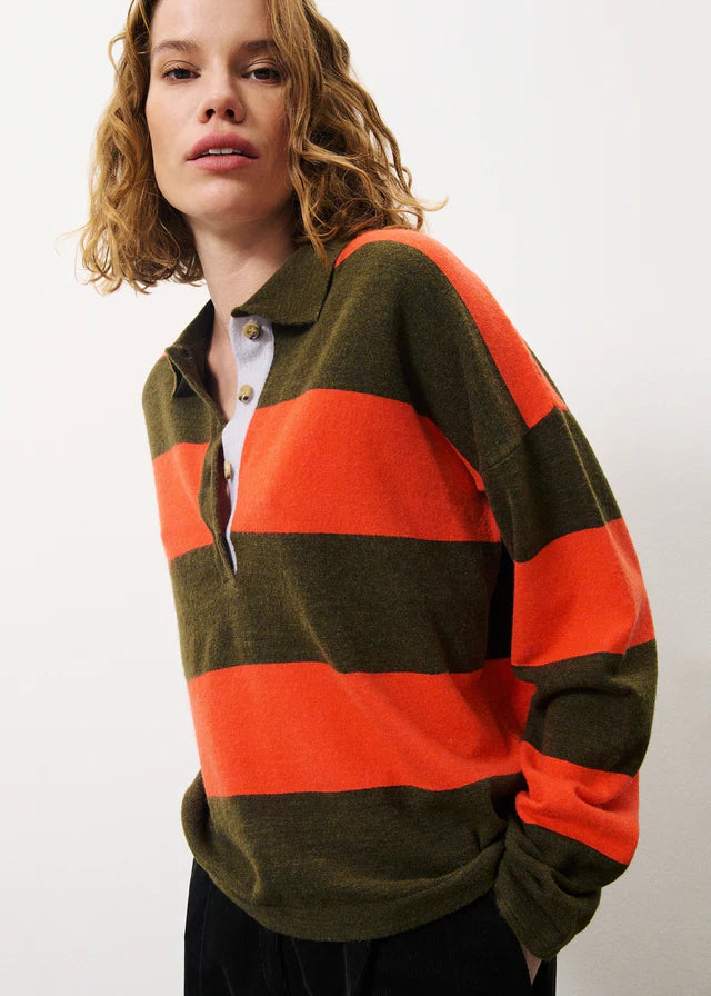 Oversized Knit TopsThe Akiko Rugby Sweater by FRNCH