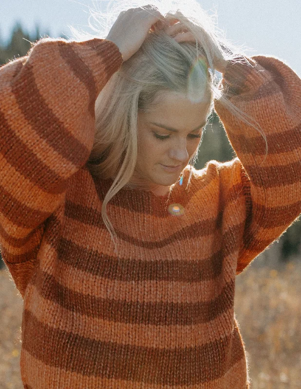 Camping Knit TopsThe Autumn Spice Chunky Knit Sweater