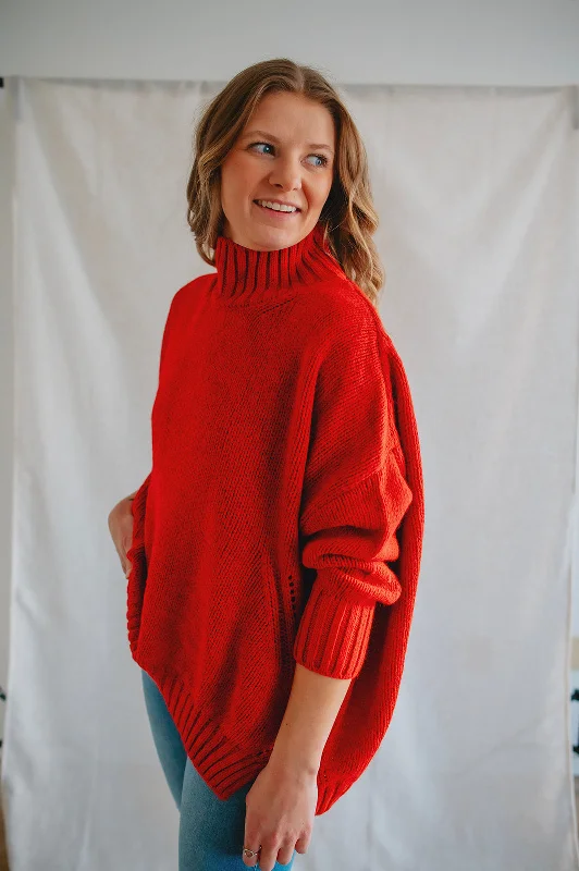 Winter Knit TopsThe Margot Sweater by Charli London - Apple Red