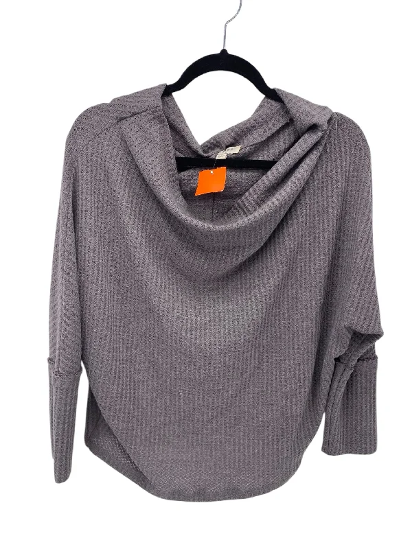 Thermal Knit Topsum gee Misses Size Medium Grey Sweater