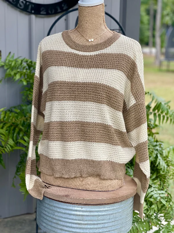 Formal Knit TopsLucy Striped Sweater